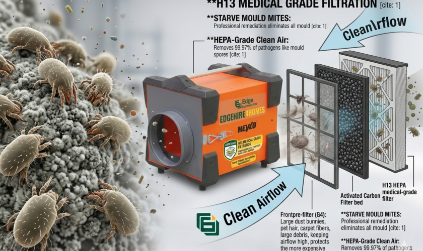 Mould mites and hepa filtration